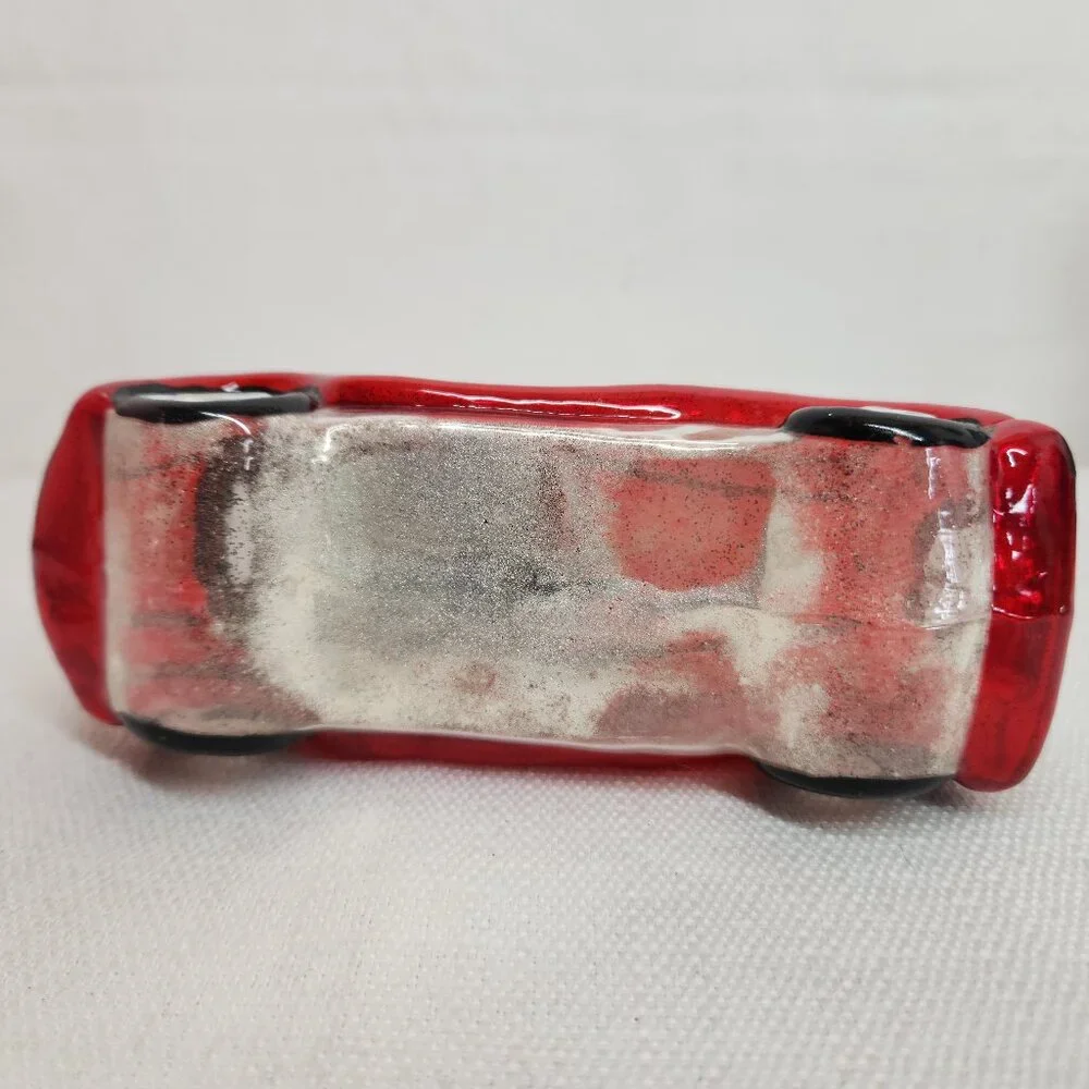Kurt S Adler Polonaise Old Car 1 Red Roadster Glass Christmas Ornament